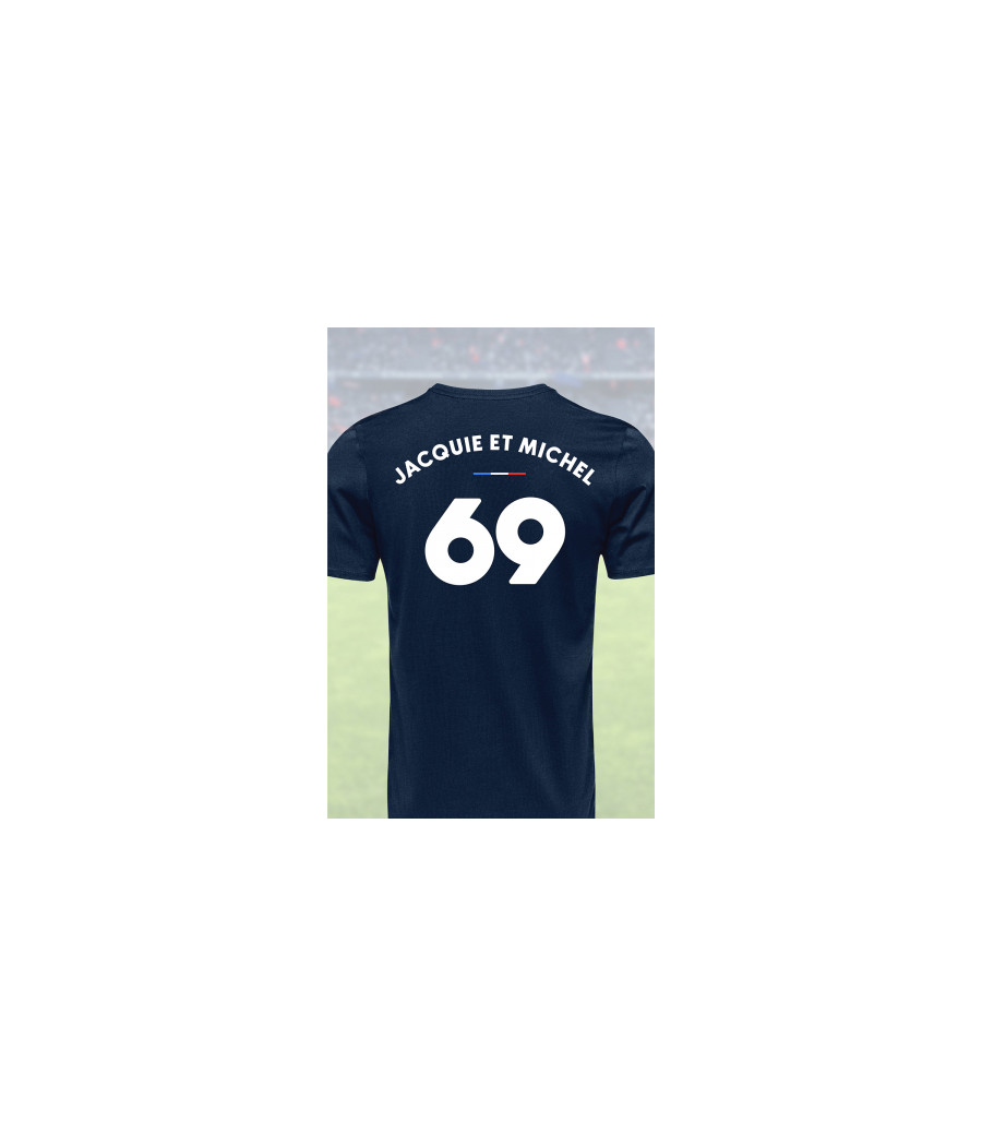 Tee shirt joueur 69 Jacquie & Michel Tee shirt joueur 69 Jacquie & Michel