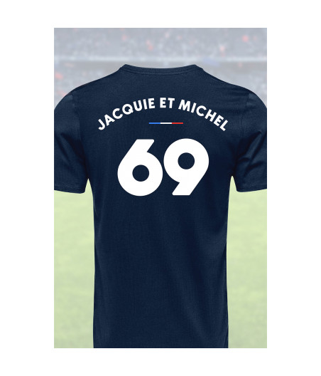 Tee shirt joueur 69 Jacquie & Michel