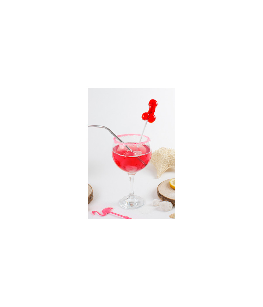 Sucette pénis daiquiri fraise avec alcool