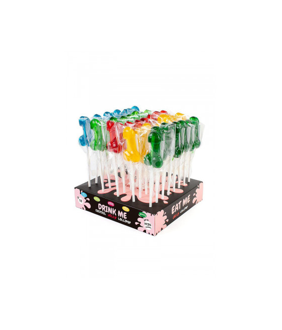 Présentoir avec 40 sucettes pénis alcoolisees