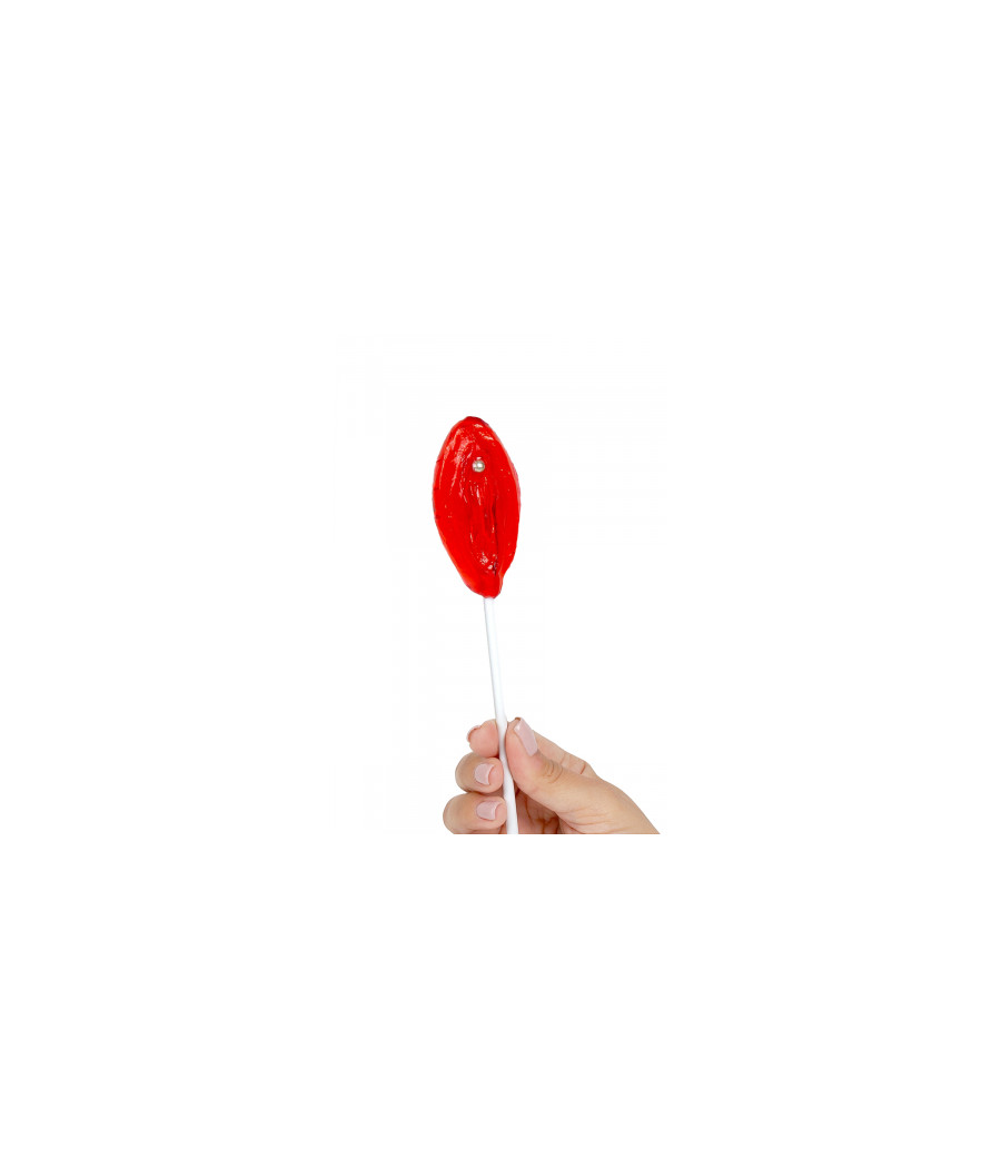 Sucette vulve fraise - Secret Play Sucette vulve fraise - Secret Play