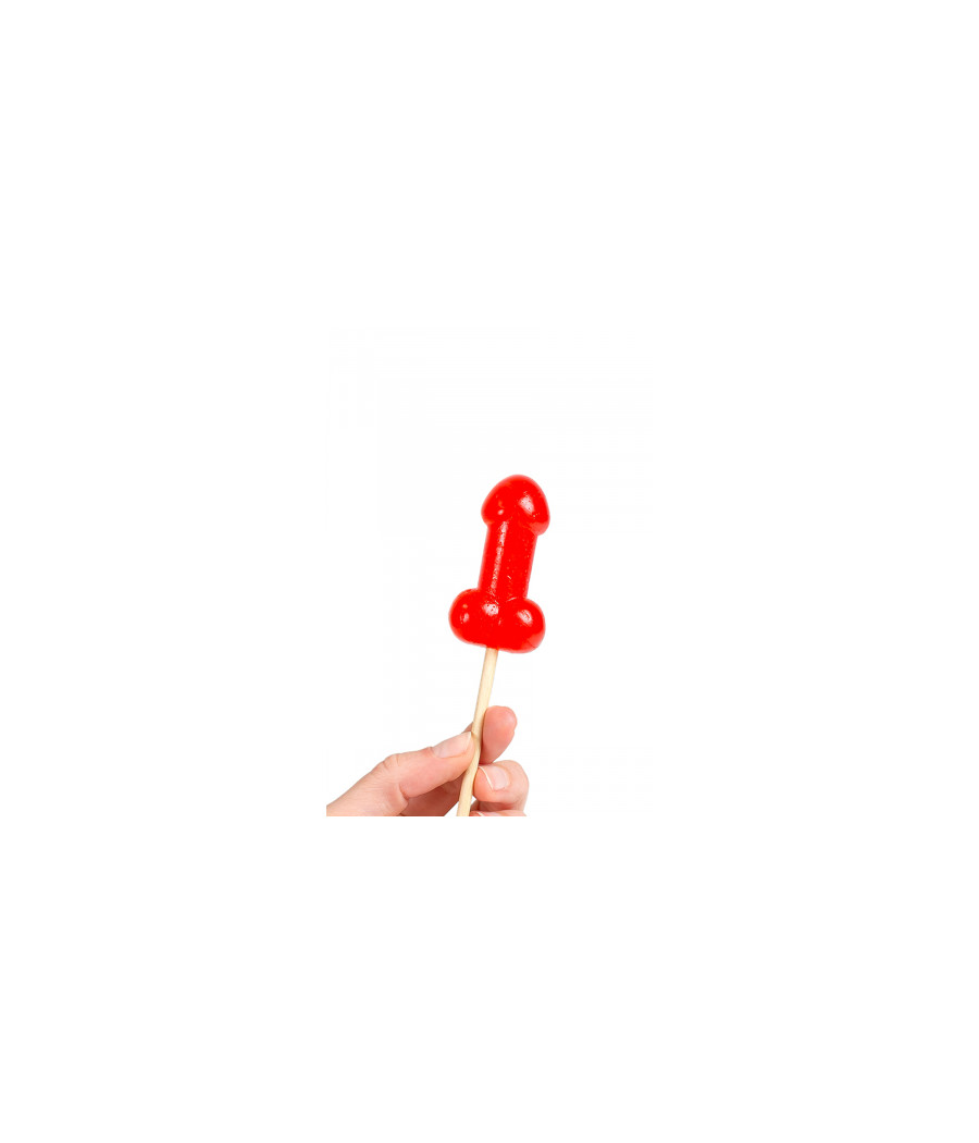 Sucette pénis à la cerise avec effet chauffant épicé Sucette pénis à la cerise avec effet chauffant épicé