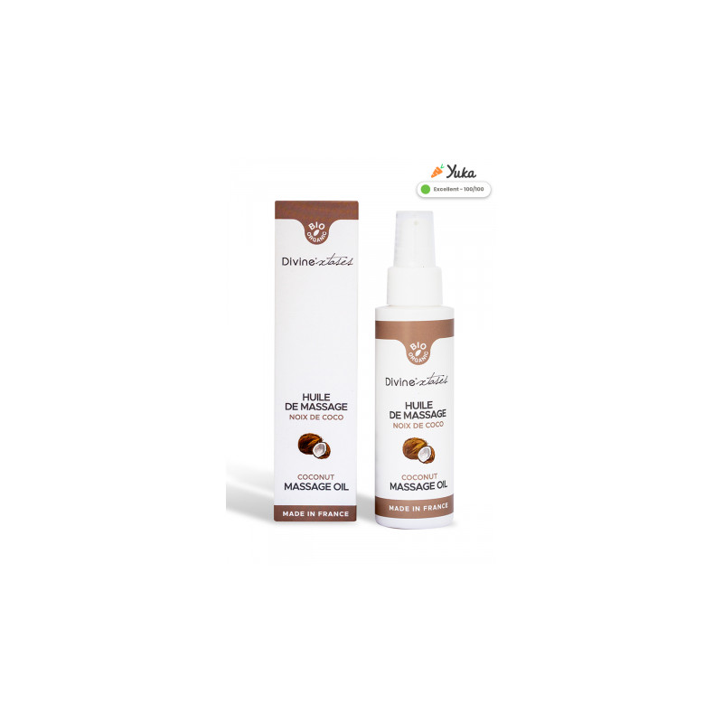 Huile de massage gourmande BIO Noix de coco