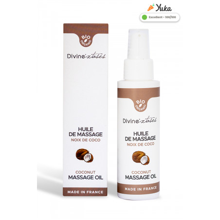 Huile de massage gourmande BIO Noix de coco