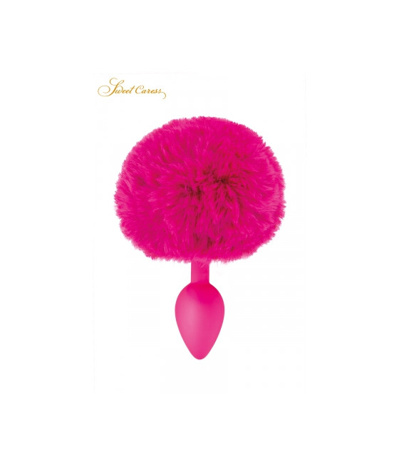 Plug queue de lapin - fuchsia