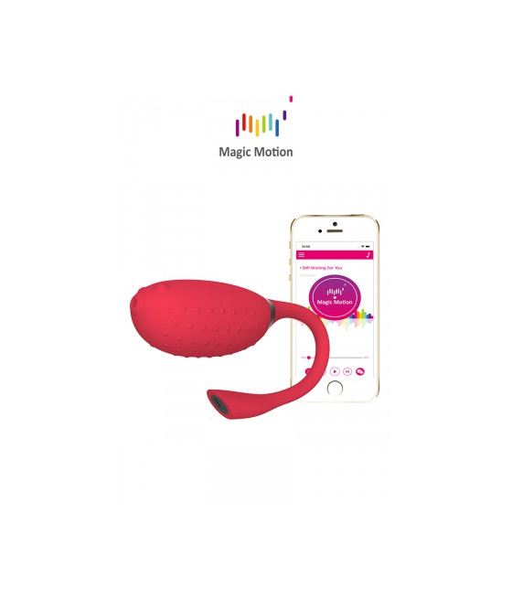 Oeuf vibrant connecté Magic Fugu rouge - Magic Motion