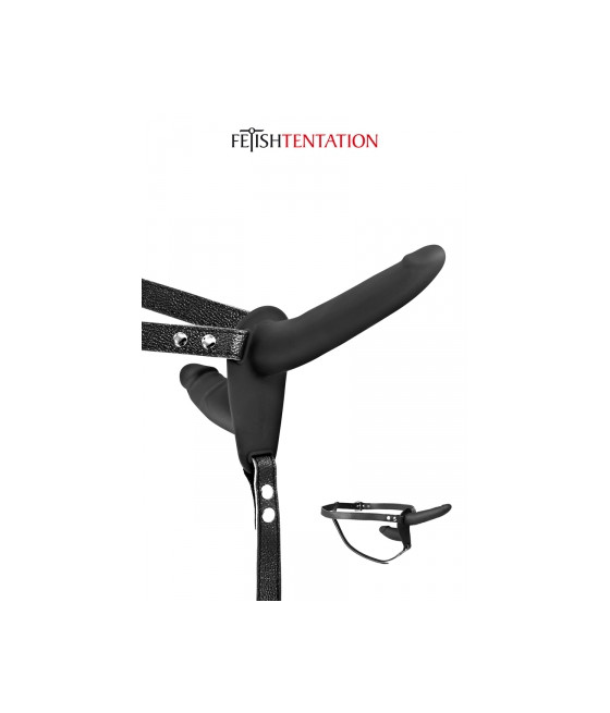Double gode ceinture noir - Fetish Tentation