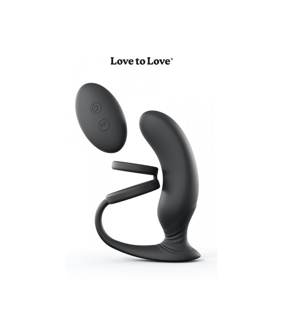 Stimulateur de prostate + cockring Double game