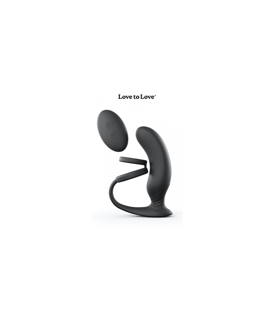 Stimulateur de prostate + cockring Double game Stimulateur de prostate + cockring Double game