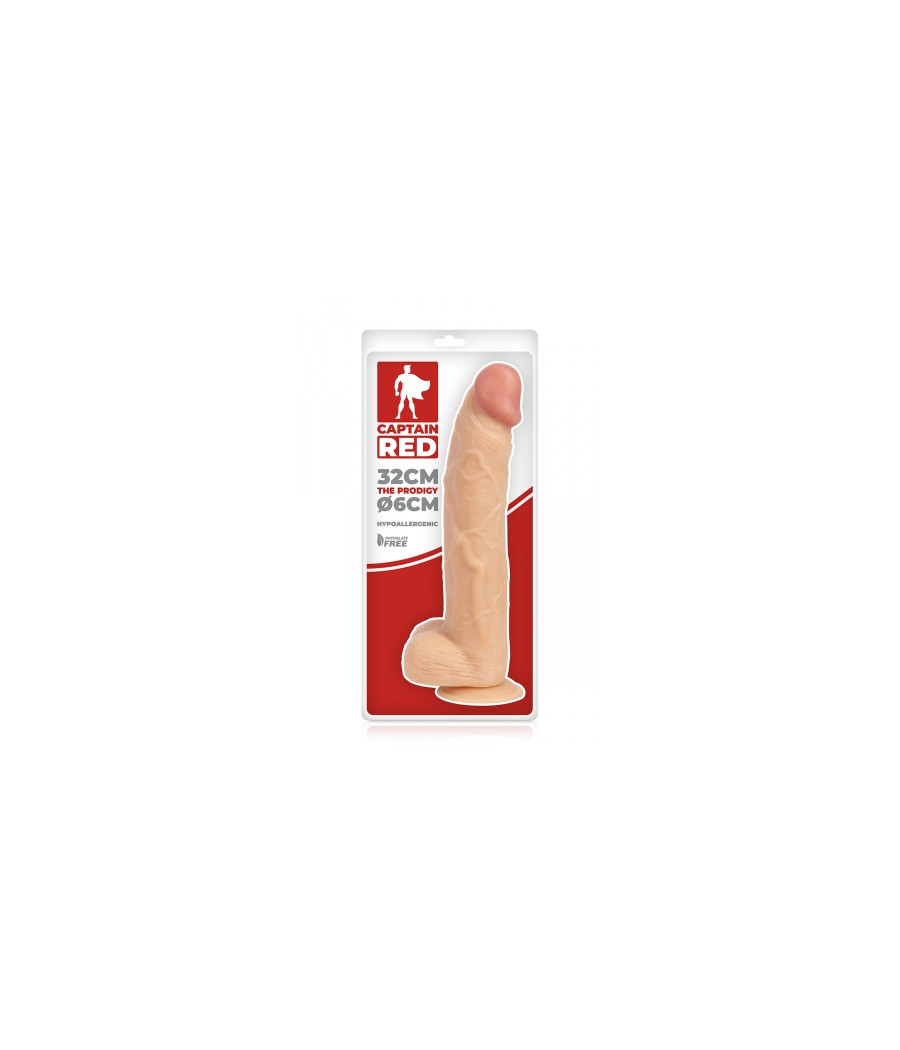 Gode XXL Prodigy 32 x 6 cm - Captain Red