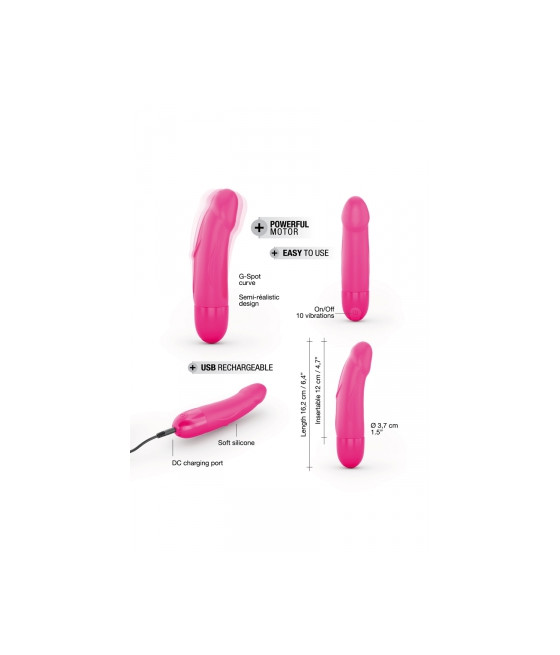 Vibro rechargeable Real Vibration rose S 2.0 - Dorcel