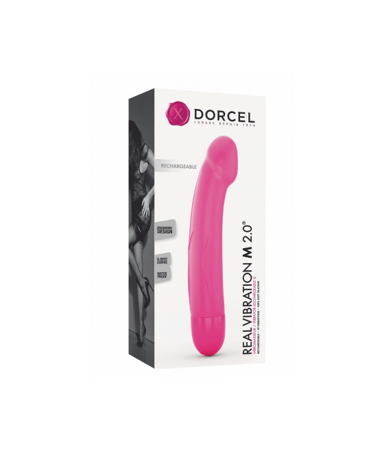 Vibro rechargeable Real Vibration rose M 2.0 - Dorcel