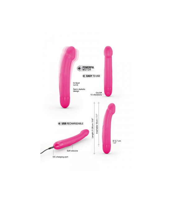 Vibro rechargeable Real Vibration rose M 2.0 - Dorcel