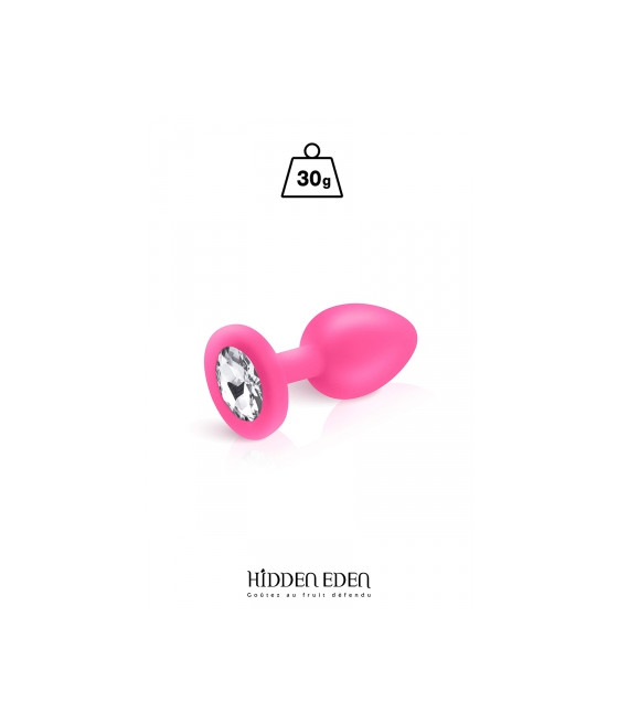 Plug bijou silicone rose S - Hidden Eden