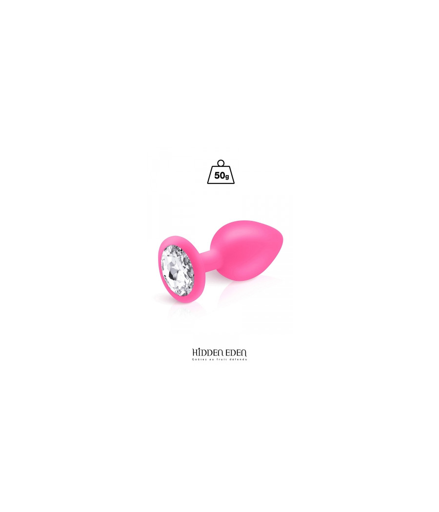 Plug bijou silicone rose M - Hidden Eden Plug bijou silicone rose M - Hidden Eden