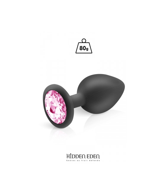 Plug bijou silicone noir L - Hidden Eden