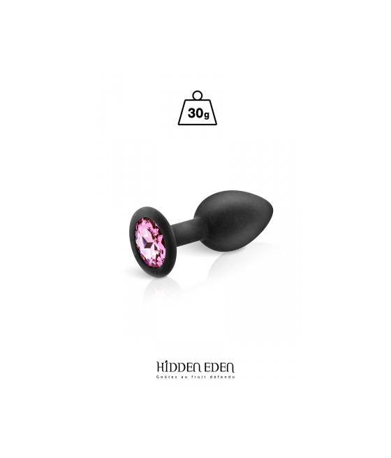 Plug bijou silicone noir S - Hidden Eden