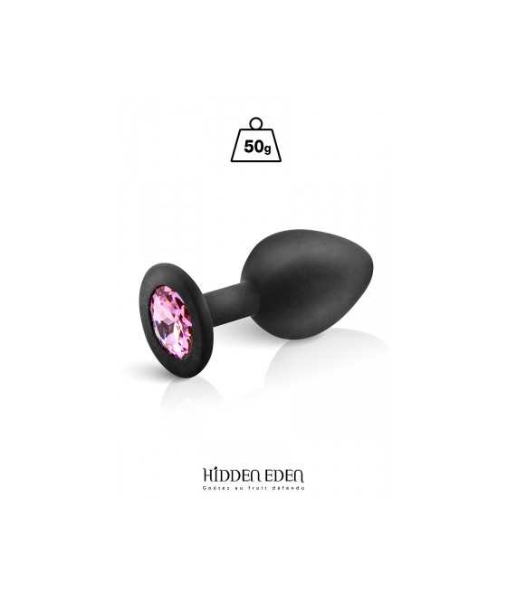 Plug bijou silicone noir M - Hidden Eden