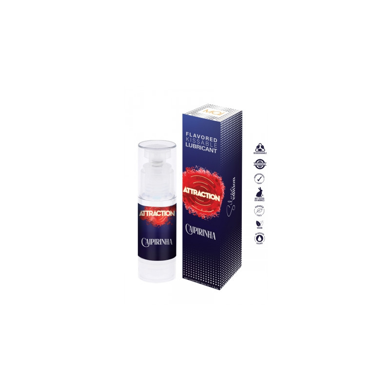 Lubrifiant embrassable parfum Caipirinha - Attraction