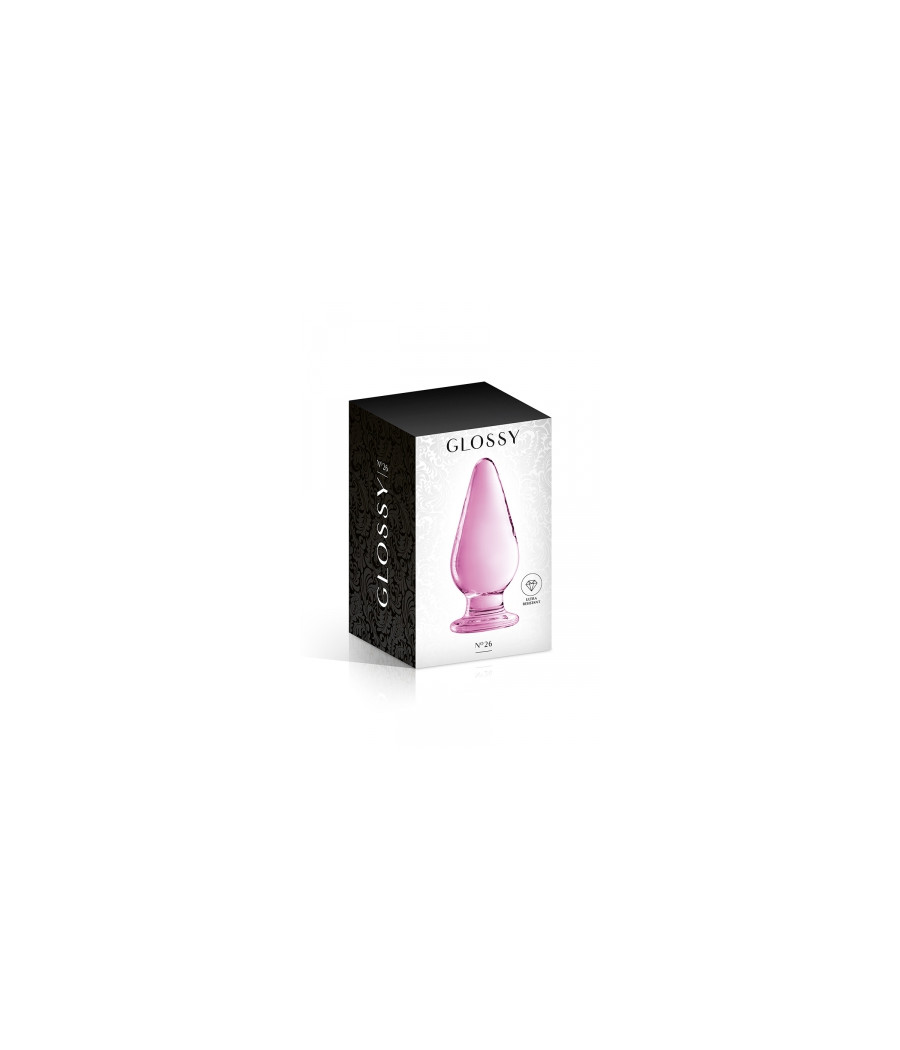 Plug anal verre Glossy Toys n° 26 Pink Plug anal verre Glossy Toys n° 26 Pink