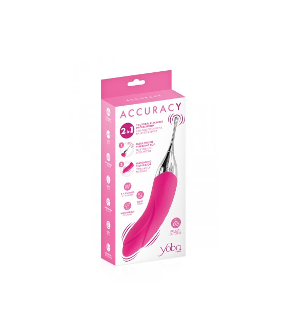 Double stimulateur Accuracy fuchsia - Yoba