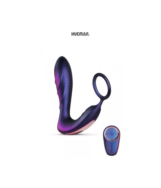 Plug vibrant et cockring Black Hole - Hueman