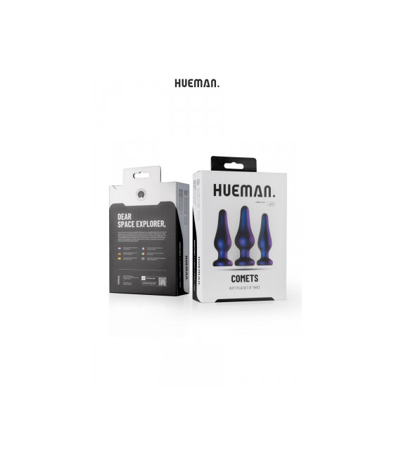 Kit 3 plugs anal Comet - Hueman