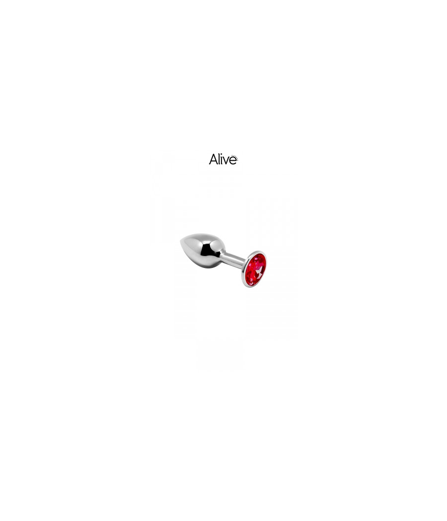 Plug métal bijou rouge S - Alive Plug métal bijou rouge S - Alive