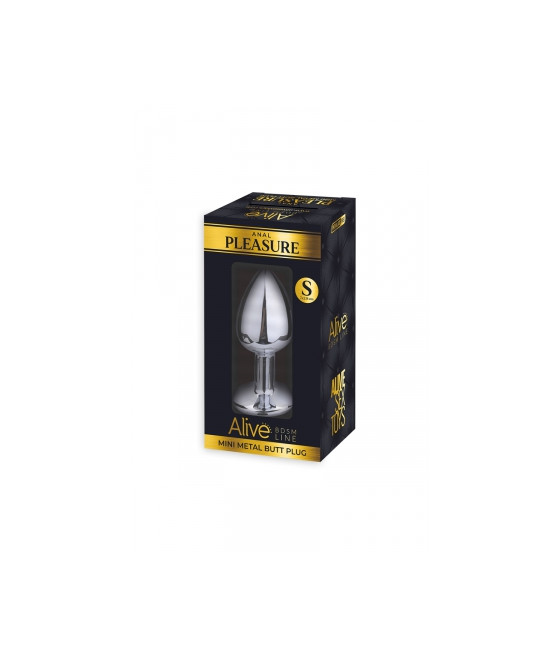 Plug métal bijou rouge S - Alive