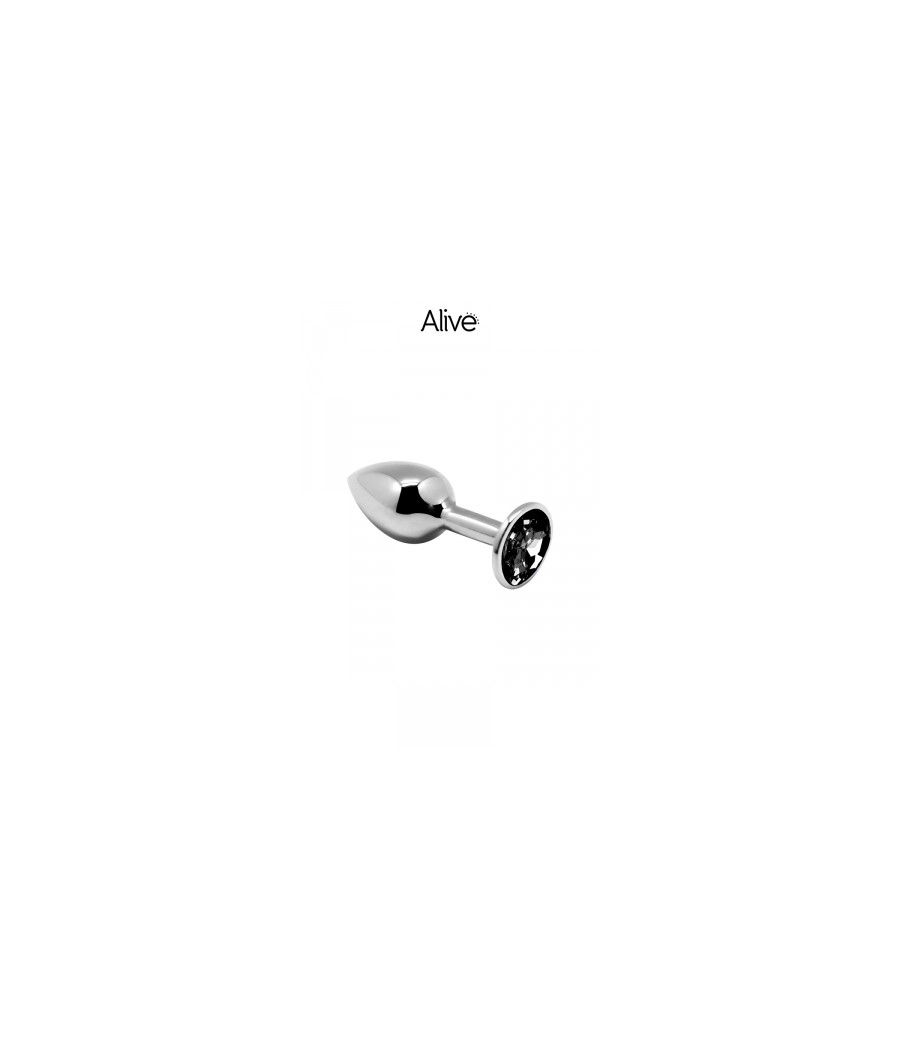 Plug métal bijou noir M - Alive Plug métal bijou noir M - Alive