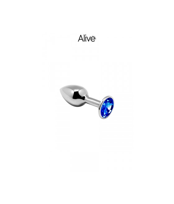 Plug métal bijou bleu S - Alive