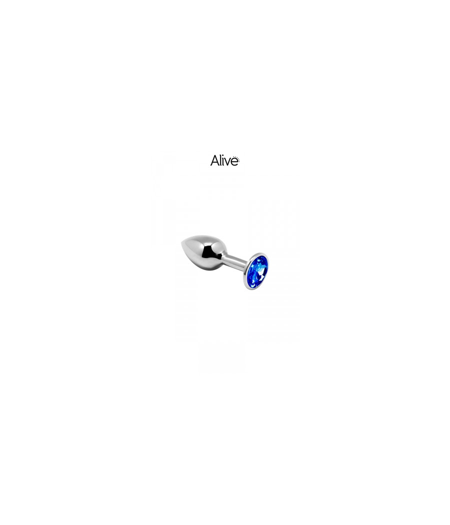 Plug métal bijou bleu S - Alive Plug métal bijou bleu S - Alive