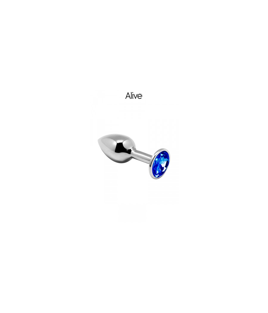 Plug métal bijou bleu L - Alive Plug métal bijou bleu L - Alive