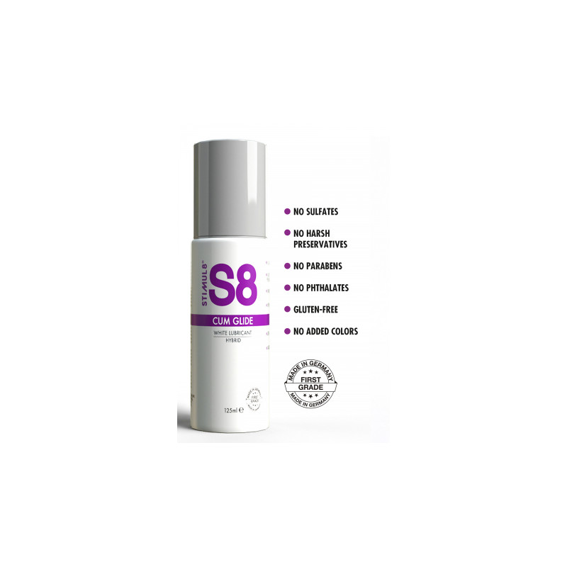 Lubrifiant hybride S8 effet sperme 125ml