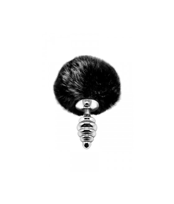 Plug métal Fluffy Twist S noir - Alive