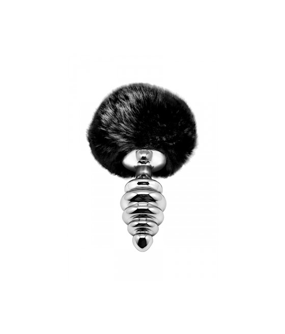 Plug métal Fluffy Twist M noir - Alive