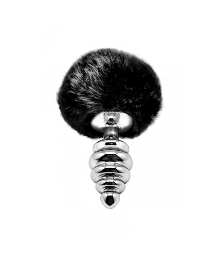Plug métal Fluffy Twist M noir - Alive