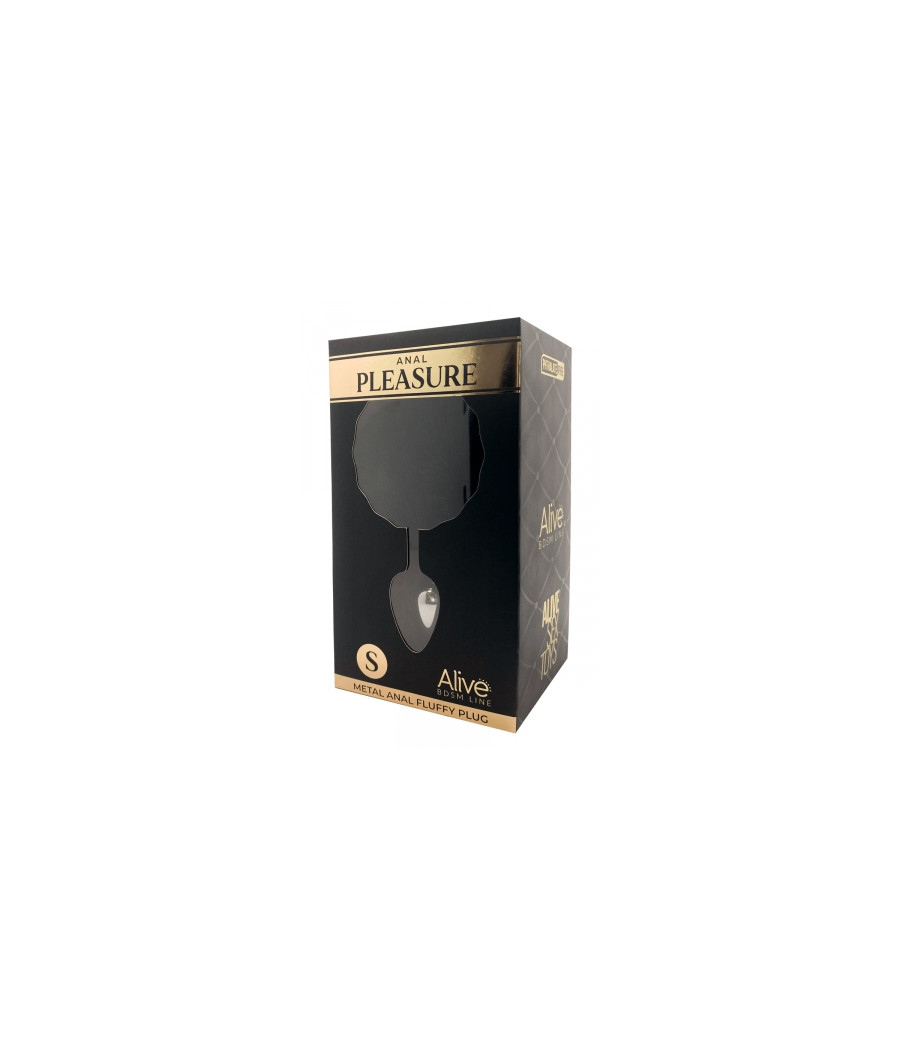 Plug métal Fluffy S noir - Alive
