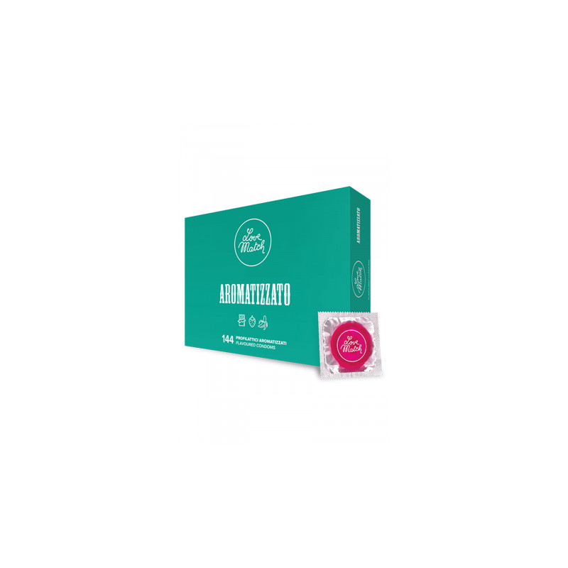 144 prÃ©servatifs aromatisÃ©s Love Match