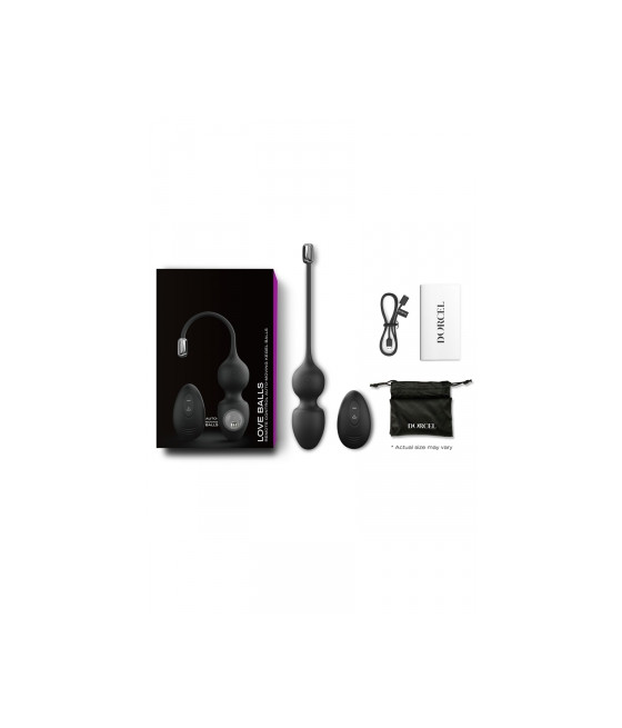 Love balls télécommandées noires - Dorcel