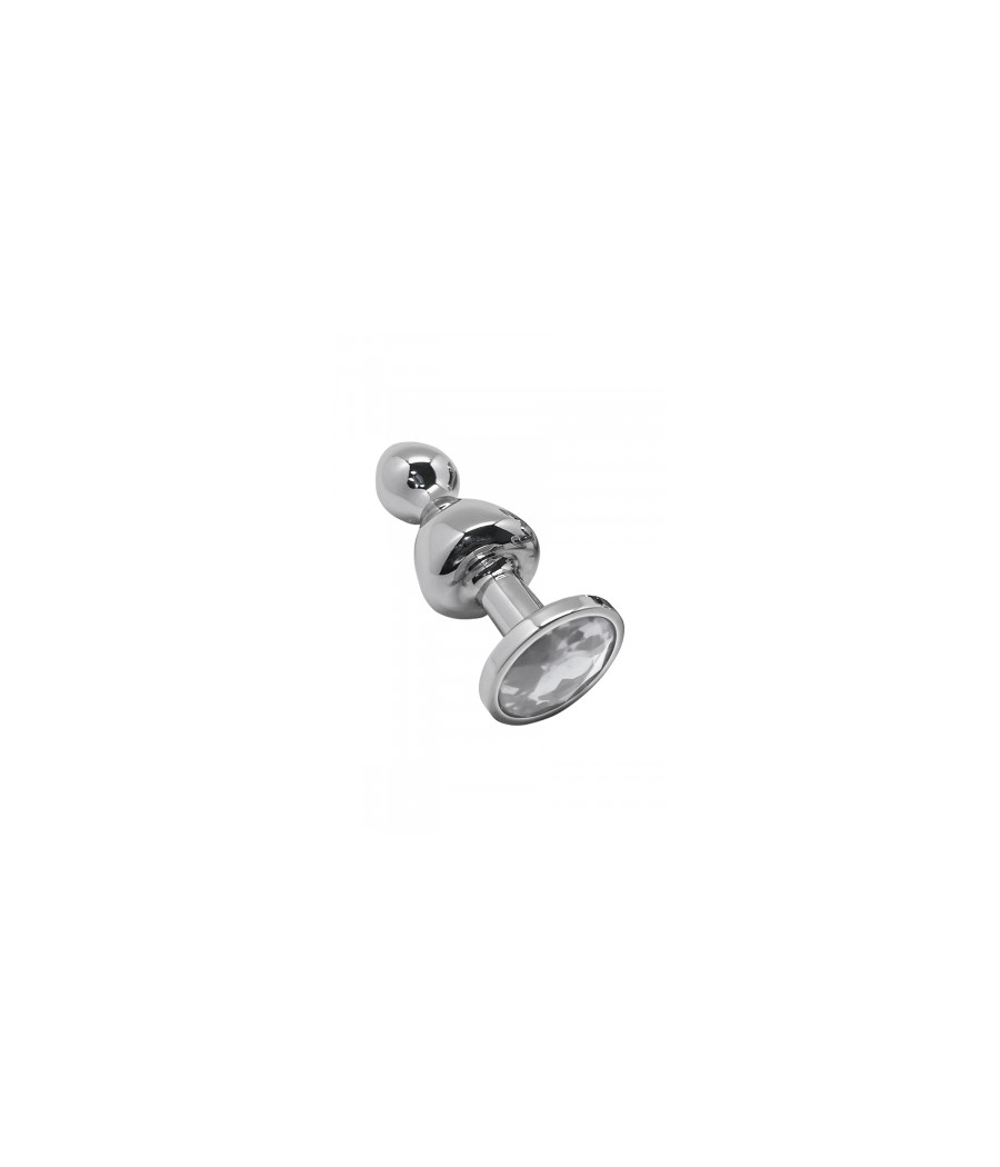 Plug bijou Lollypop transparent M - Wooomy Plug bijou Lollypop transparent M - Wooomy