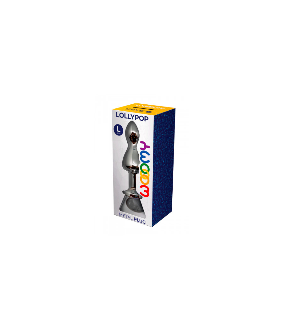 Plug bijou Lollypop transparent L - Wooomy