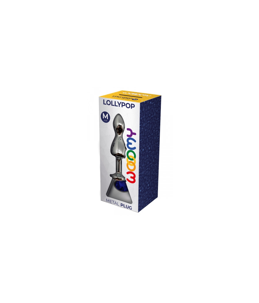 Plug bijou Lollypop bleu M - Wooomy