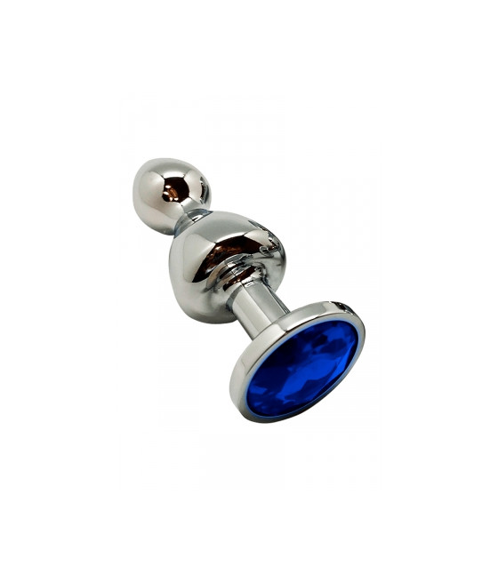 Plug bijou Lollypop bleu L - Wooomy