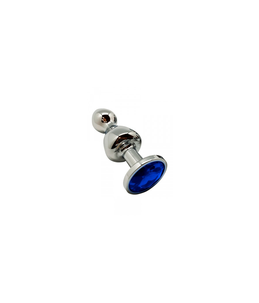 Plug bijou Lollypop bleu L - Wooomy Plug bijou Lollypop bleu L - Wooomy