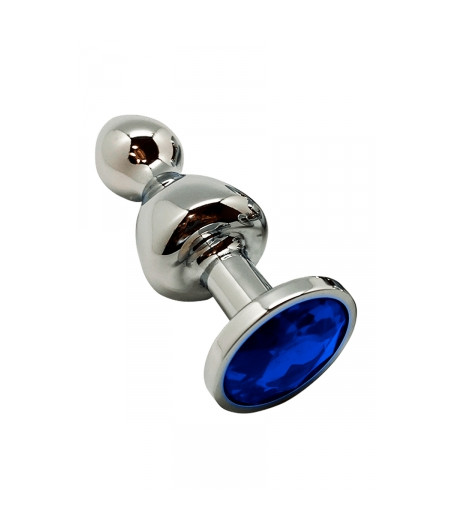 Plug bijou Lollypop bleu L - Wooomy