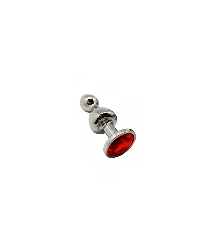 Plug bijou Lollypop rouge M - Wooomy Plug bijou Lollypop rouge M - Wooomy