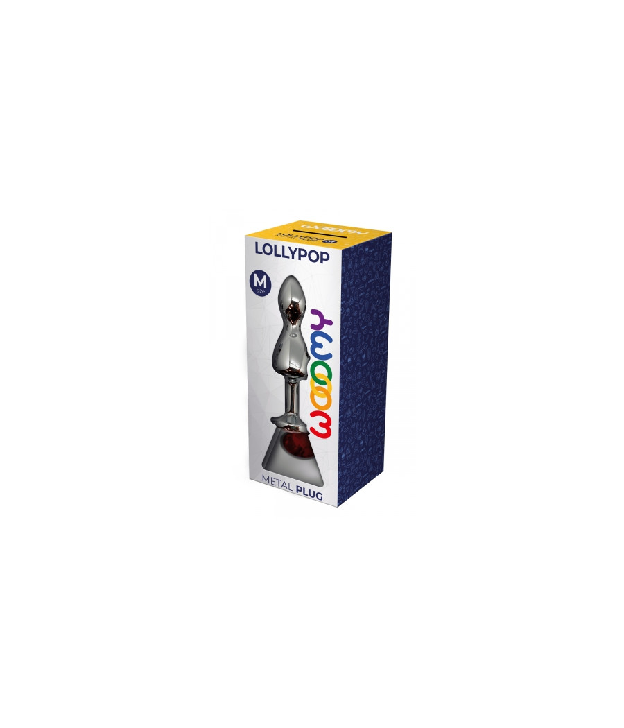 Plug bijou Lollypop rouge M - Wooomy