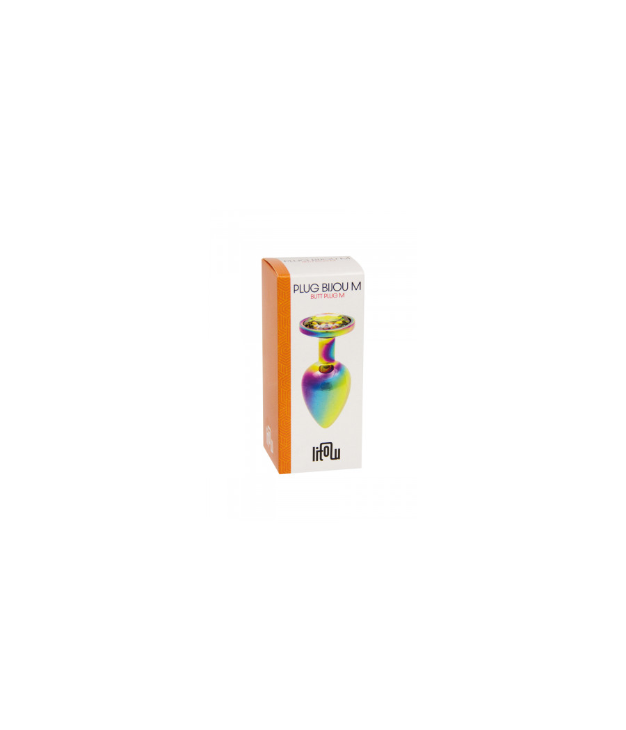 Plug bijou arc-en-ciel M - Litolu