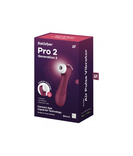 Stimulateur Pro 2 Generation 3 connecté bordeaux